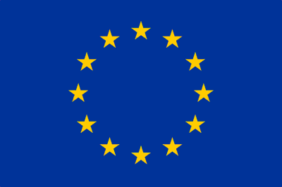The flag of EU